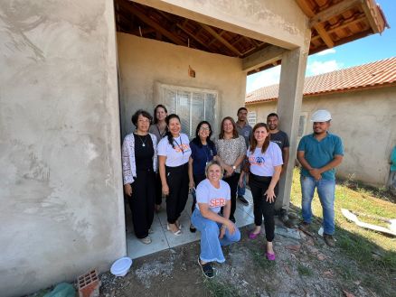 Visita tcnica nas unidades habitacionais do Programa SER Famlia Habitao em Jaciara