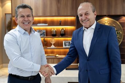 O vice-governador Otaviano Pivetta e o governador Mauro Mendes: eleies 2026