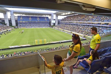 A Arena Pantanal, que vai receber jogo da Seleo Brasileira 
