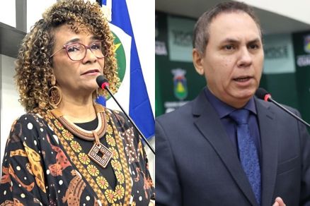 A vereadora Edna Sampaio e Dilemrio Alencar