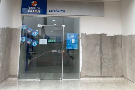 Fachada atual da Lotrica Itanhang, onde saiu o prmio de R$ 43 milhes  