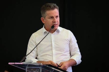 O governador Mauro Mendes, que falou sobre duplicao da Rodovia dos Imigrantes