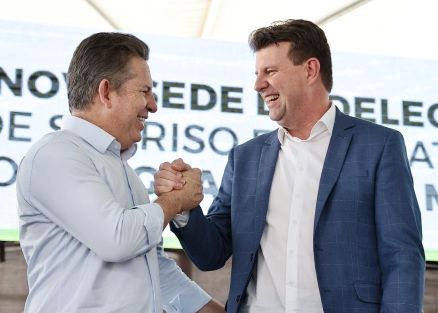O governador Mauro Mendes e o prefeito Ari Lafin