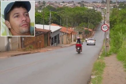 Local em que Marcos Csar (detalhe) foi atropelado e morto em Vrzea Grande