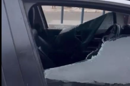 O suspeito usou uma chave de fenda para tentar atingir a garganta da v�tima 