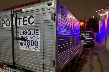 Viatura da Politec, que foi chamada ao local