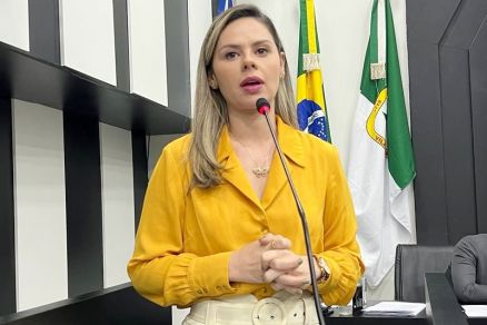 A vereadora Michelly Alencar, que fez o pedido ao presidente da Casa