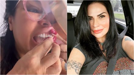 A ex-modelo e ex-A Fazenda Solange Gomes