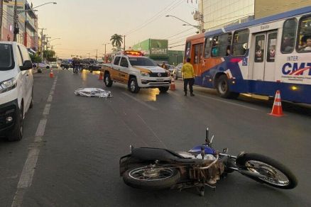 Idosa morreu no local