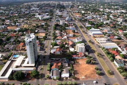 Vista �rea de Sorriso, no Norte de Mato Grosso