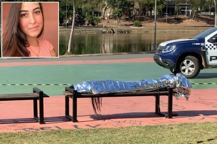 Vanessa (detalhe) foi encontrada cada em um dos bancos do Parque das guas 