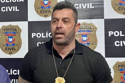 O delegado Bruno Abreu, da Delegacia de Homicdios e Proteo  Pessoa de Cuiab