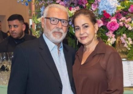 O empresrio Esper Haddad com a mulher Marcia Haddad