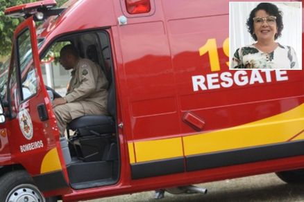 A agente de endemias Neiva Mrcia de Oliveira Nobre (detalhe) no resistiu e morreu no local