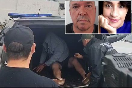 O assassino Almir Monteiro dos Reis e a vtima Cristiane Castrillon da Fonseca Tirloni (detalhe)