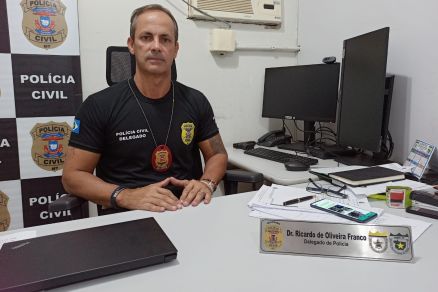 Delegado Ricardo Franco, que falou investiga o caso de latrocinio 