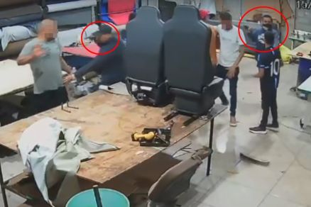 Cmera flagrou os criminosos rendendo e roubando as vtimas