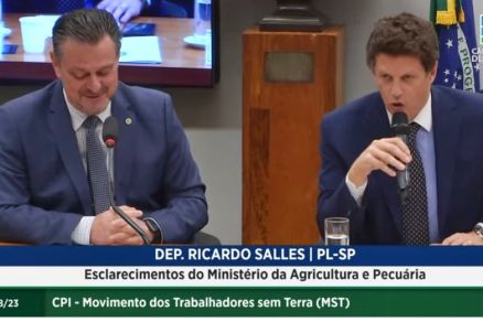 O ministro Carlos Fvaro e o deputado Ricardo Salles, que trocaram farpas na CPI do MST