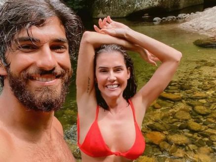 A atriz Deborah Secco e seu ex-marido, o produtor Hugo Moura
