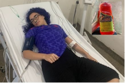 A estudante passou ml ao usar a substancia 