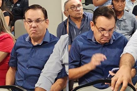 O prefeito Manoel Loureiro, que esteve em evento na Capital 