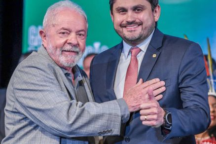 O presidente Lula e o ministro Juscelino Filho, alvo de investigao 