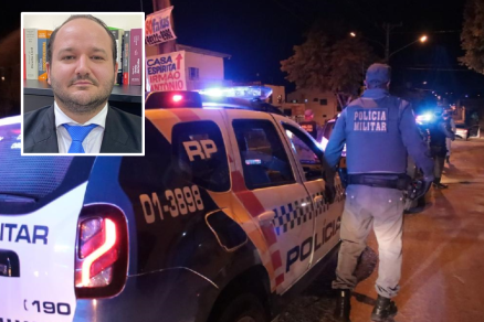 O promotor hiago Barile de Frana Galvo (detalhe), que sofreu tentativa de latrocncio