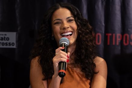 A atriz global Bella Campos, que retorna a Cuiab para fazer sua estreia no cinema nacional