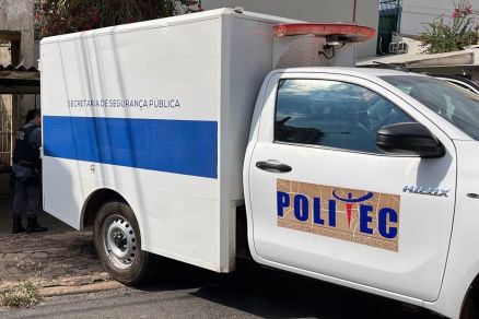 A Politec foi at a propriedade rural para realizar a anlise e encaminhar o corpo para exame de necropsia