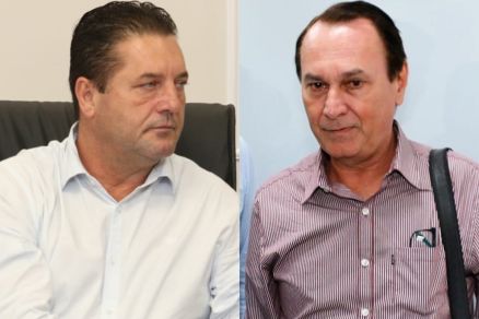 Os prefeitos Toni Dubiella e Altamir Kurten, que foram alvos da operao