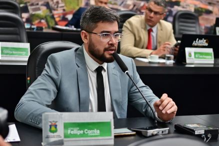 O vereador Felipe Correa, que ser secretrio na gesto Abilio Brunini