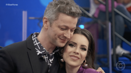 A cantora Sandy e seu ex-marido, Lucas Lima