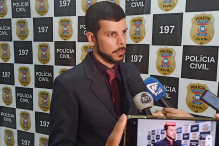 O delegado titular da Gerncia de Combate ao Crime Organizado, Gustavo Belo