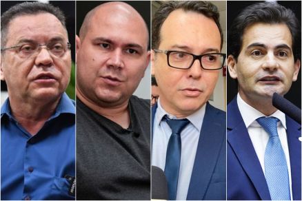 Os pr-candidatos Eduardo Botelho, Ablio Brunini, Ldio Cabral e Fbio Garcia