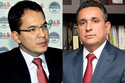 Os advogados Helio Nishiyama e Flaviano Taques, dois dos favoritos  vaga no TJ-MT