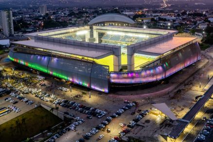 A Arena Pantanal, estdio usado na Copa do Mundo e palco das partidas do Cuiab