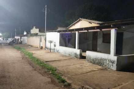 Local onde ocorreu o tiroteio em Rosrio Oeste 