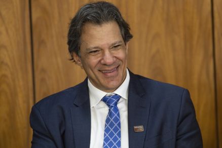 O ministro da Fazenda, Fernando Haddad, durante cerimnia de instalao do Conselho da Federao, no Palcio do Planalto