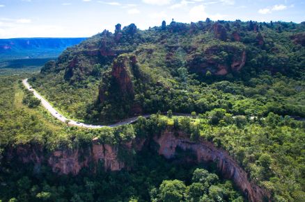 Vista do Porto do Inferno, na MT-251, rodovia que liga Cuiab a Chapada dos Guimares