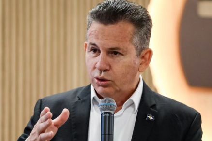 O governador Mauro Mendes, que se posicionou sobre interven��o