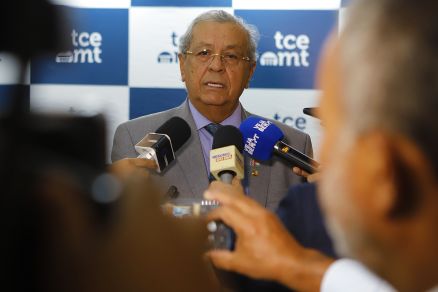 O senador Jayme Campos, que voltou a criticar o deputado federal Ablio Junior