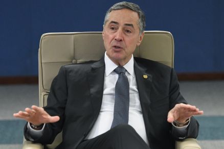 O ministro Lus Roberto Barroso, que  presidente do STF