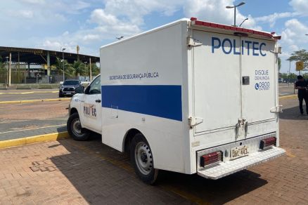 Aps a percia, o corpo foi encaminhado para exame de necropsia