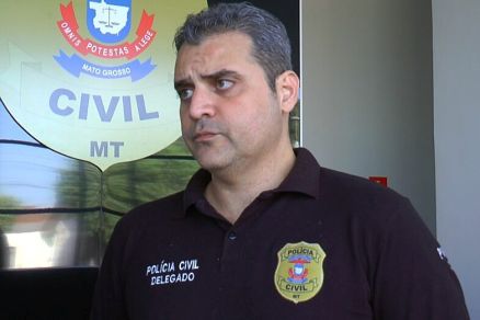 O delegado Bruno Frana, da delegacia de Sorriso 