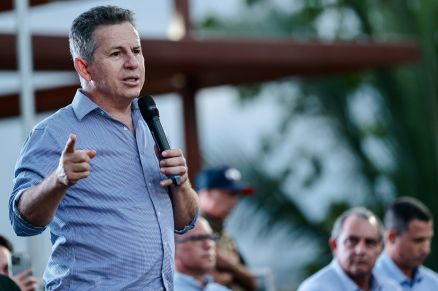 O governador Mauro Mendes, que fez alerta a prefeitos sobre situao financeira do Estado em 2024