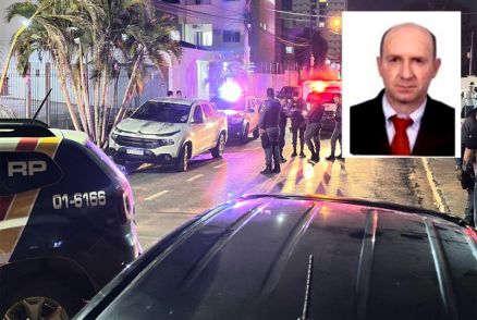 O advogado Roberto Zampieri (detalhe), que foi executado no bairro Bosque da Sade