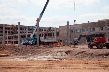 O andamento das obras no Hospital Jlio Muller