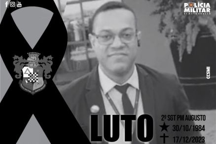 O sargento da PM, Csar Augusto de Souza Silva, que morreu neste domingo