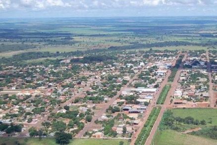 Vista area de Canarana, que decretou emergncia