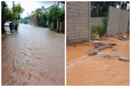 Vdeos mostram estado da cidade aps forte chuva